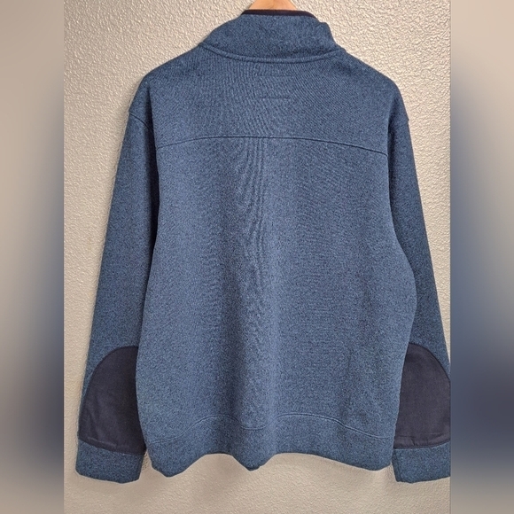 Goodfellow Men's Blue Heathered Mock Neck Shirt. Size XL - Picture 3 of 4